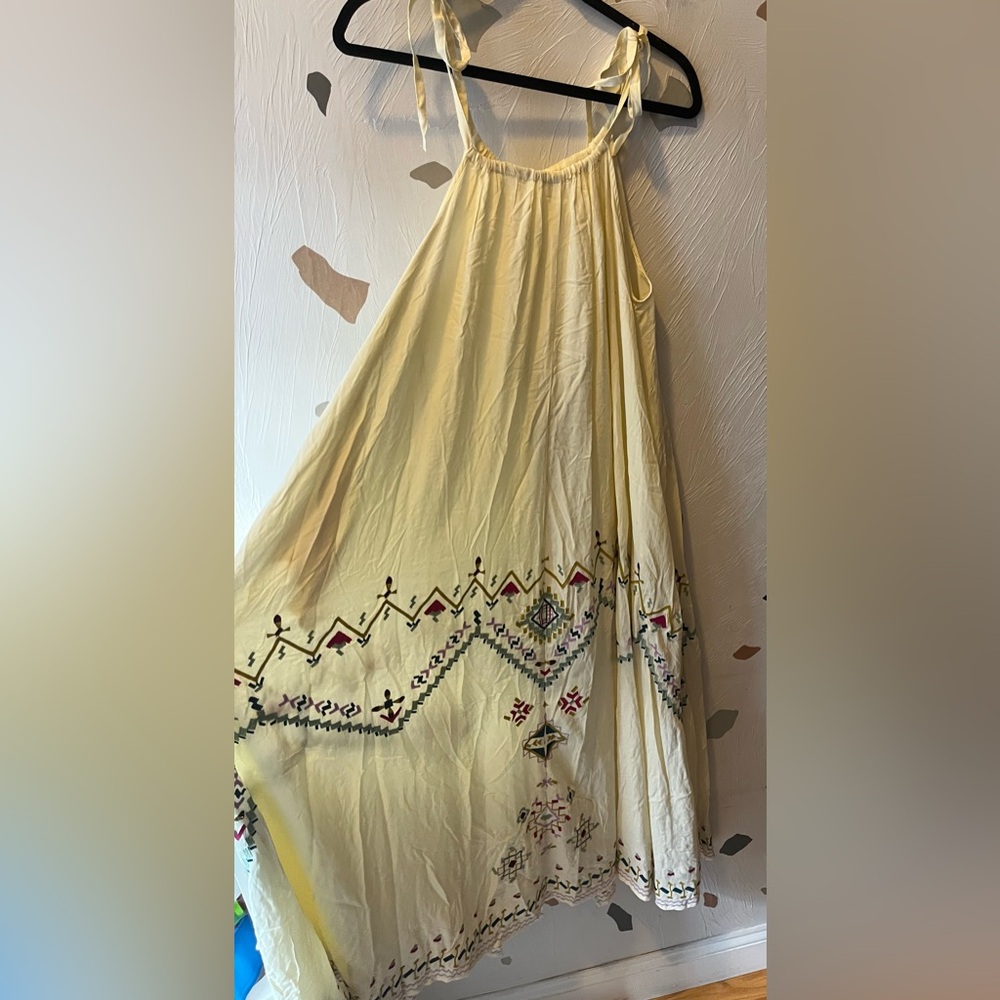 NEW Anthropologie Embroidered Maxi Dress size S - Picture 6 of 7